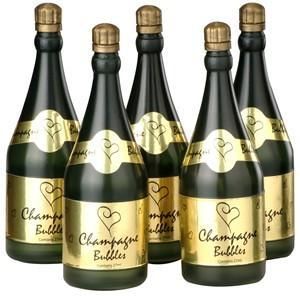 24 Champagne Bottle Wedding Bubbles Confetti Favours  