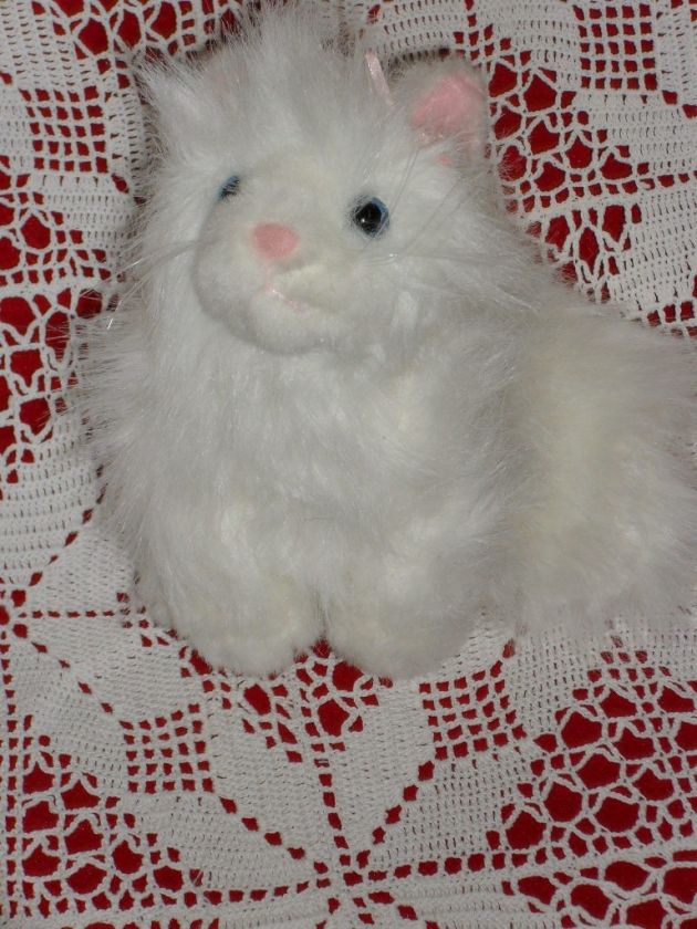 Ganz Webkins stuffed plush WHITE PERSIAN CAT KITTEN  