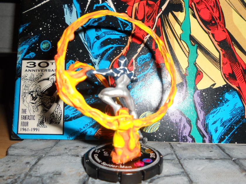   Heroclix COSMIC SPIDER MAN #064 Unique Super Rare Figure WEB OF  