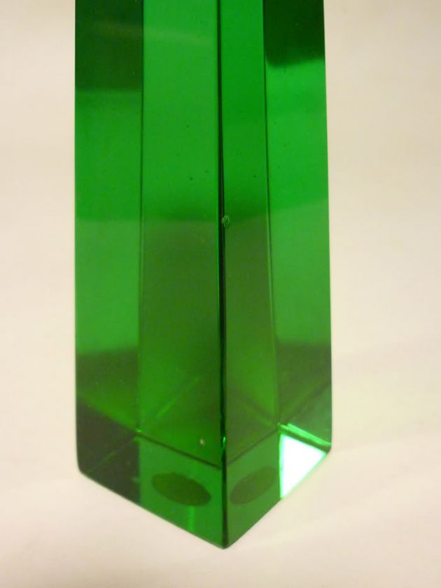 PAOLO VENINI obelisco vetro glass murano anni 50 signed  