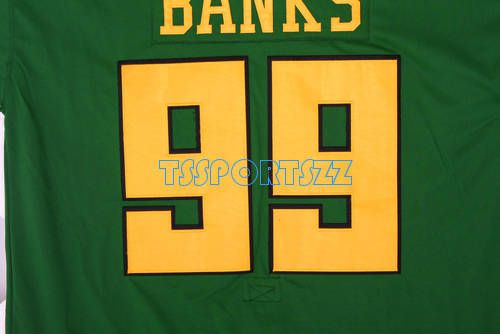 Adam Banks #99 Mighty Ducks Movie Hockey Jerseys Stitch Sewn ANY SIZE 