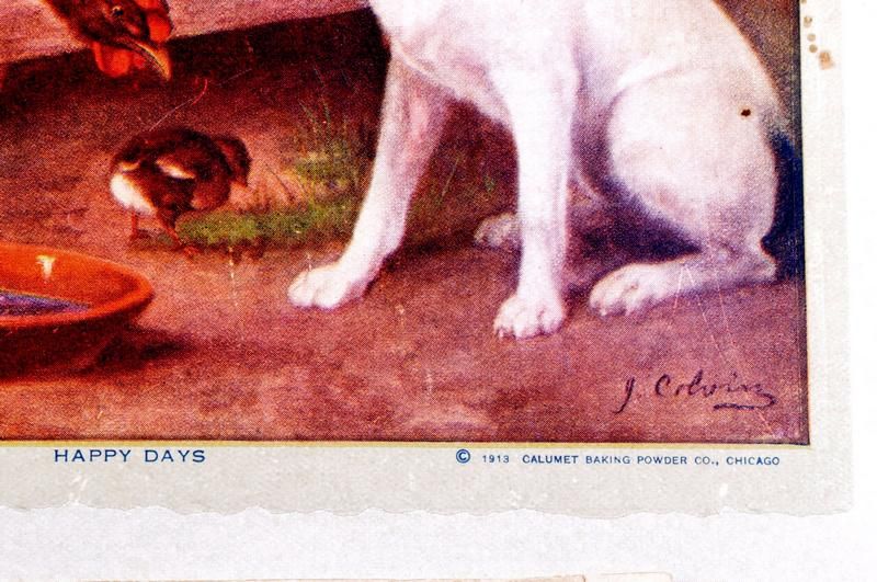 ATKINSON FOX VINTAGE PRINT 1914 Advertising Calendar  