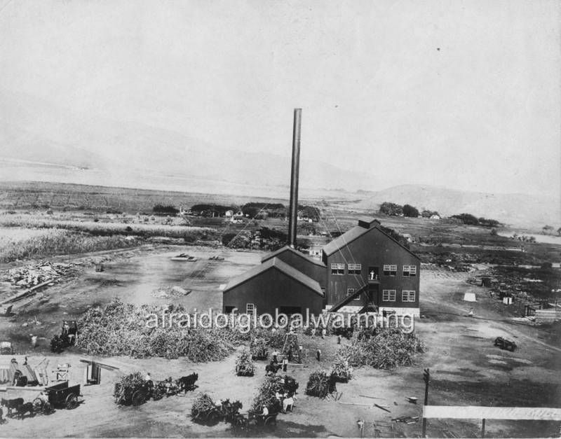 Old Photo pre 1900 Sugar Mill at Wailuku, Maui   Hawaii  