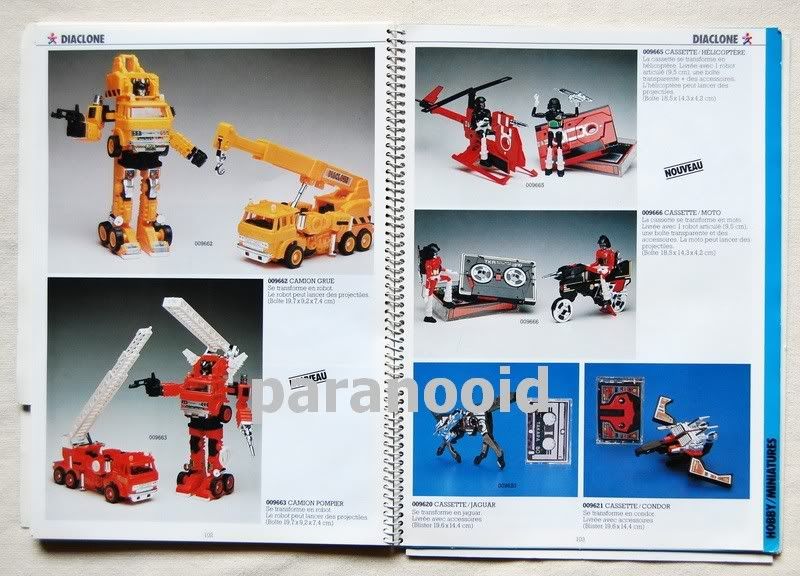 Ceji catalog Joustra pre Transformers Diaclone Microman Smurf Optimus 