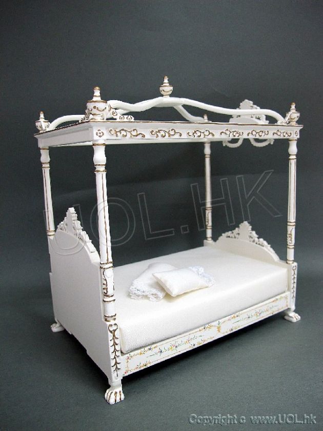 Scale Highe End Dollhouse Versailles Bed  