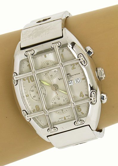 DESIGNER VAN DER BAUWEDE SILVER MAGNUM CAL. 35 WATCH  