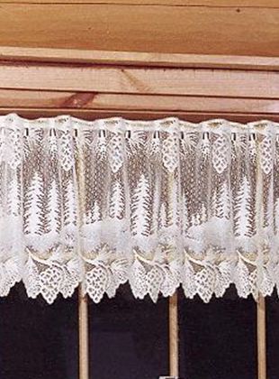 Heritage Lace PINECONE Valance, 60Wx16L   2 Colors  