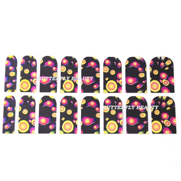   Art Flowers Sticker Foils Patch Armour Manicure Decoration V104  