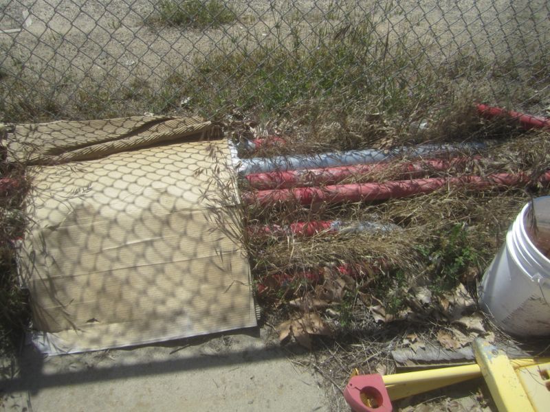 Disassembled Playground equipment  