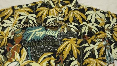 Tommy Bahama Conga Room Hawaiian Polo Shirt mens large  