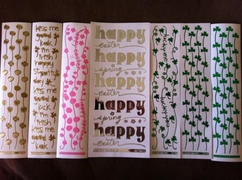 Stampendous Easter and St. Patricks Day Stickers  