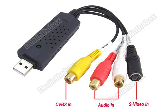 New USB 2.0 CCTV DVR Audio Video Capture Adapter Recorder Card Easy to 