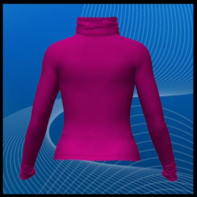 Women Long Sleeve Athletic Generator Turtleneck Shirt  