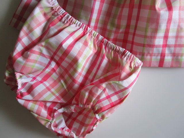 JESSICA ANN New Pink Plaid Pageant Party Easter Dress & Bloomers Girls 