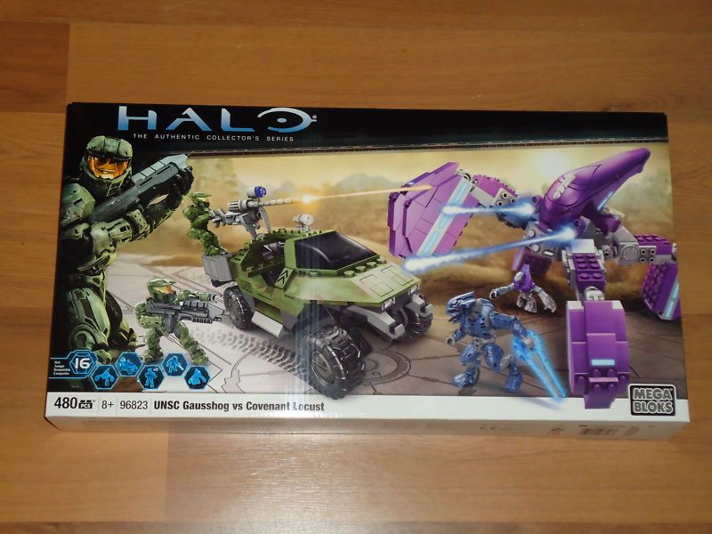 Mega Bloks Halo 96823 UNSC Gausshog vs Covenant Locust  