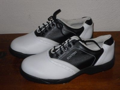 NEW FOOTJOY GreenJoys WOMENS GOLF SHOES SZ 7 M 48696 SOFTSPIKES SADDLE 