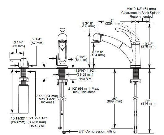 Delta Palo 467 SSSD DST Pull Out Kitchen Faucet Steel  