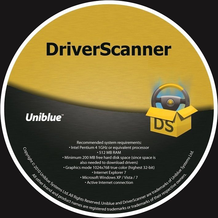 Uniblue DriverScanner 2010 , Scan , Update PC  