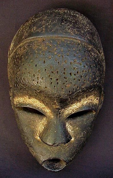 ENCRUSTED DIVINATION MASK   KONGO   REPUBLIC OF CONGO  