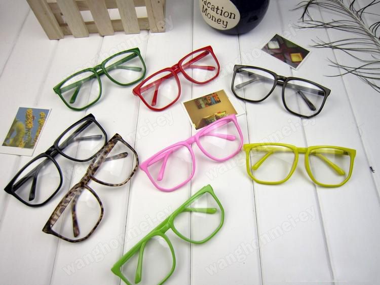   Glasses Clear Lens Square Party Fancy Dress Big Nerd Men Women  