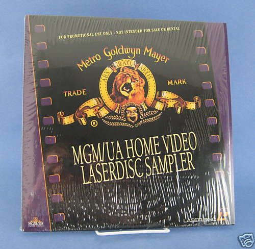 MGM United Artists Laserdisc Sampler Laser Disc AS IS  