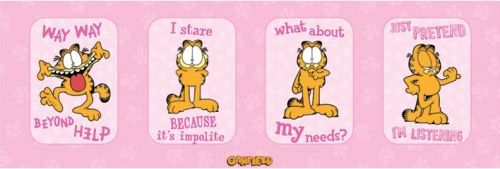 GARFIELD   MINI COMIC / TV SHOW DOOR POSTER (PINK)  