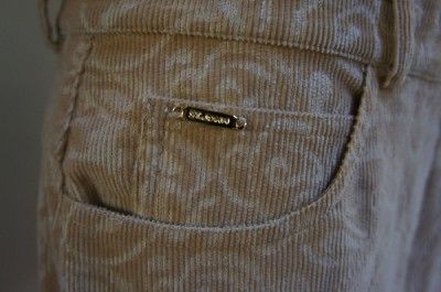 ST. JOHN SPORT Gorgeous Artsy Comfy Corduroy Pants 12  