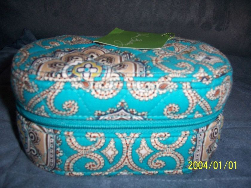 VERA BRADLEY TOTALLY TURQ JEWELRY BOX. RETIRED  