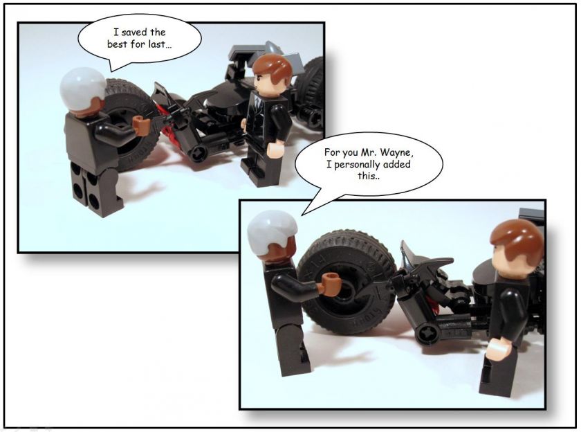 Lego Batman Batpod from the Tumbler 7886 7888  