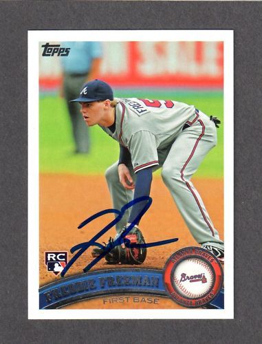 2011 TOPPS #145 Freddie Freeman ATL AUTOGRAPH AUTO COA  