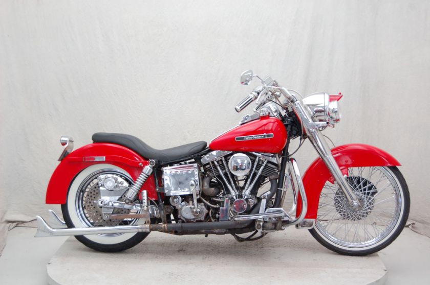 1980 FLHS80 FL Shovelhead Red Harley Davidson P11921A