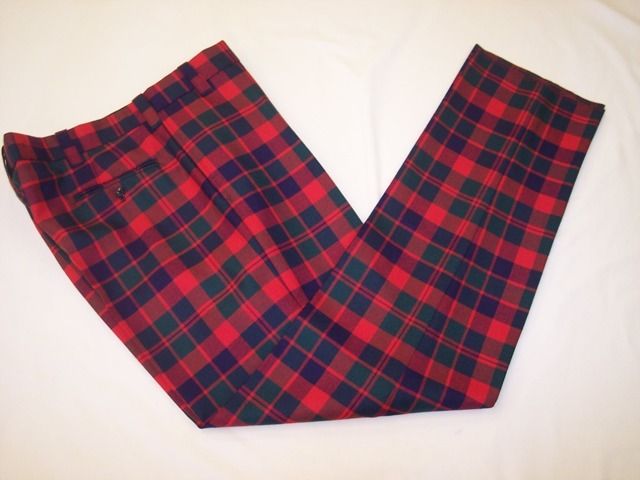 42 GLASGOW Tartan Trousers / Trews NEW wool  