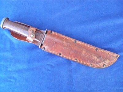 WWII USMC named Western G46 8 fighting trench knife  