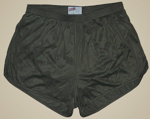 Olive Drab Nylon Running / Track Shorts   Small *HOT*  