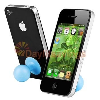 Blue Ball Stand Holder+Butterfly Case+Film+Stylus for Verizon ATT 