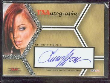 2008 TRISTAR TNA WRESTLING CHRISTY HEMME AUTOGRAPH A CH  