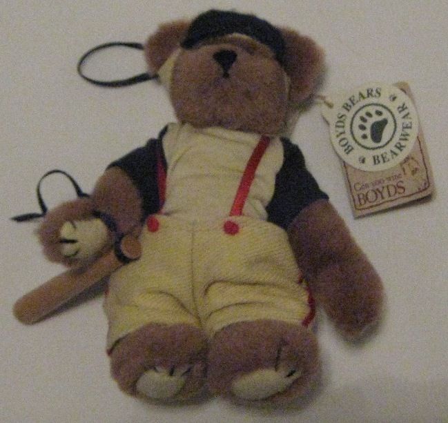 BRADY SWINGENAMISS Baseball Bear   Boyds Bears   5 inches tall  