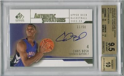 Chris Bosh 03/04 SP Signature Edition GOLD Auto RC  