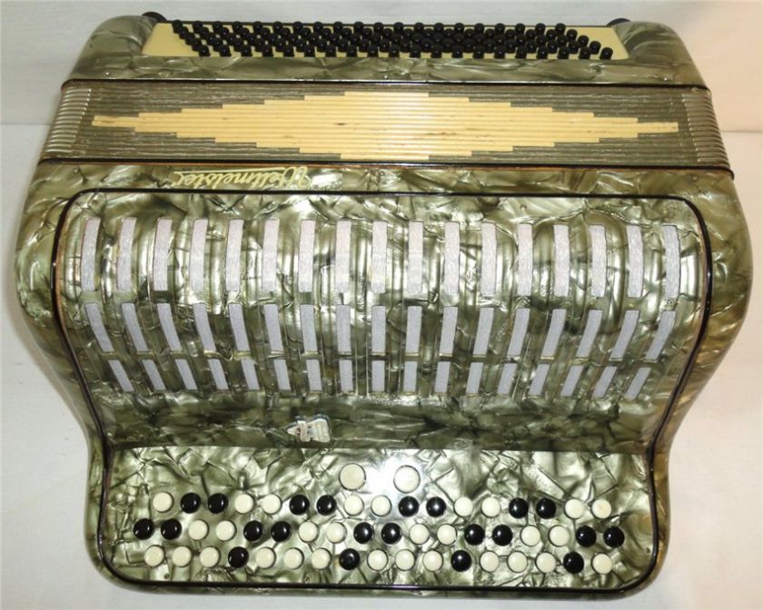 German Button ACCORDION Bayan Weltmeister 100 bass  