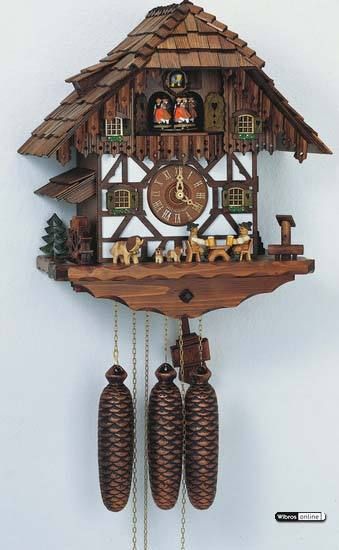 day musical   Cuckoo Clock   Beer Drinkers   15 3/4  