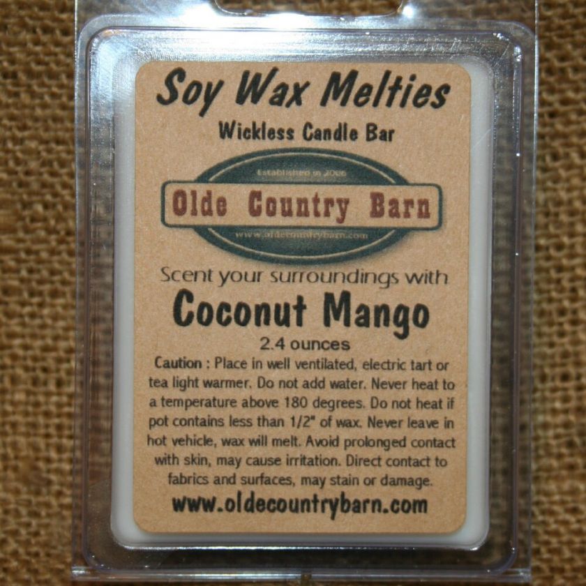 Each one of our handmade breakaway soy wax melties are 2.4 ounces of 