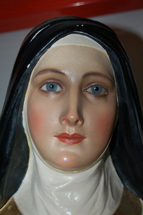 Fine Older Statue of St. Therese + By Bernardini  