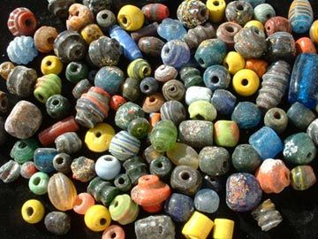 GLASS BEADS 2 lb. jewelry hemp crafters 60s deadheads  