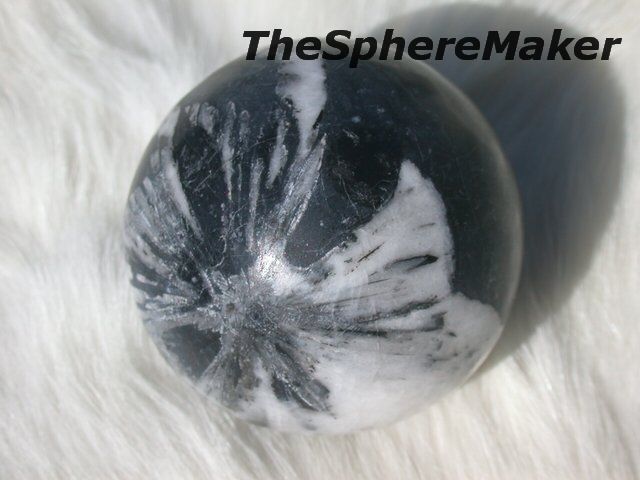 Siaz CHRYSANTHEMUM STONE SPHERE GEMSTONE CRYSTAL BALL 1.6D  