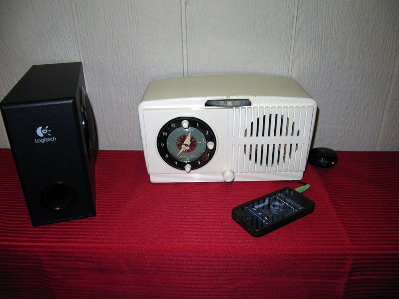   GE Tube Radio retrofit as iPod, iPhone,    Music Player  