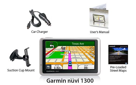 Garmin nuvi 1300 4.3 Wide Automotive GPS Receiver FM Traffic 