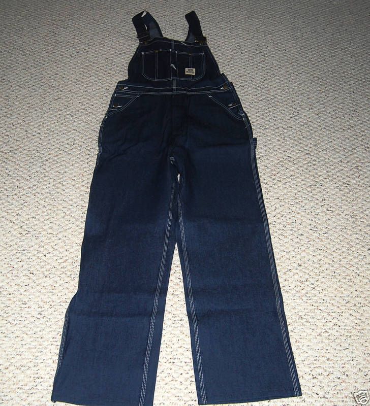 REED DARK BLUE BIB OVERALLS SIZE 40 x 34 NEW  