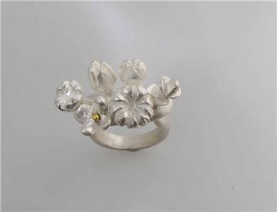 BIRGIT HOLDINGHAUSEN FINE ART JEWELLERY,SILVER RING  