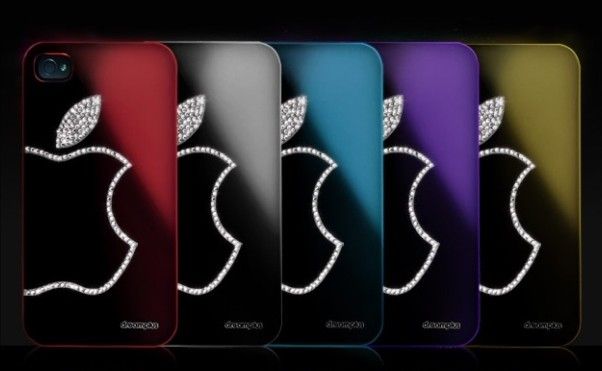 New Blue Apple Swarovski Diamond Crystal Luxury Hard Case Cover For 