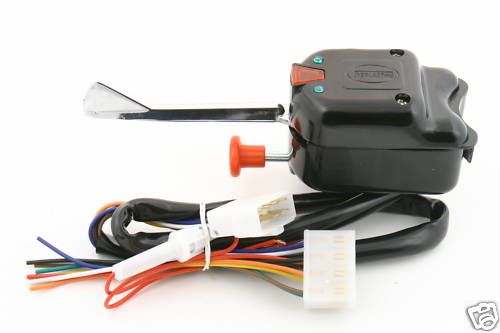 GOLF CART TURN SIGNAL SWITCH BLACK 8 WIRE  